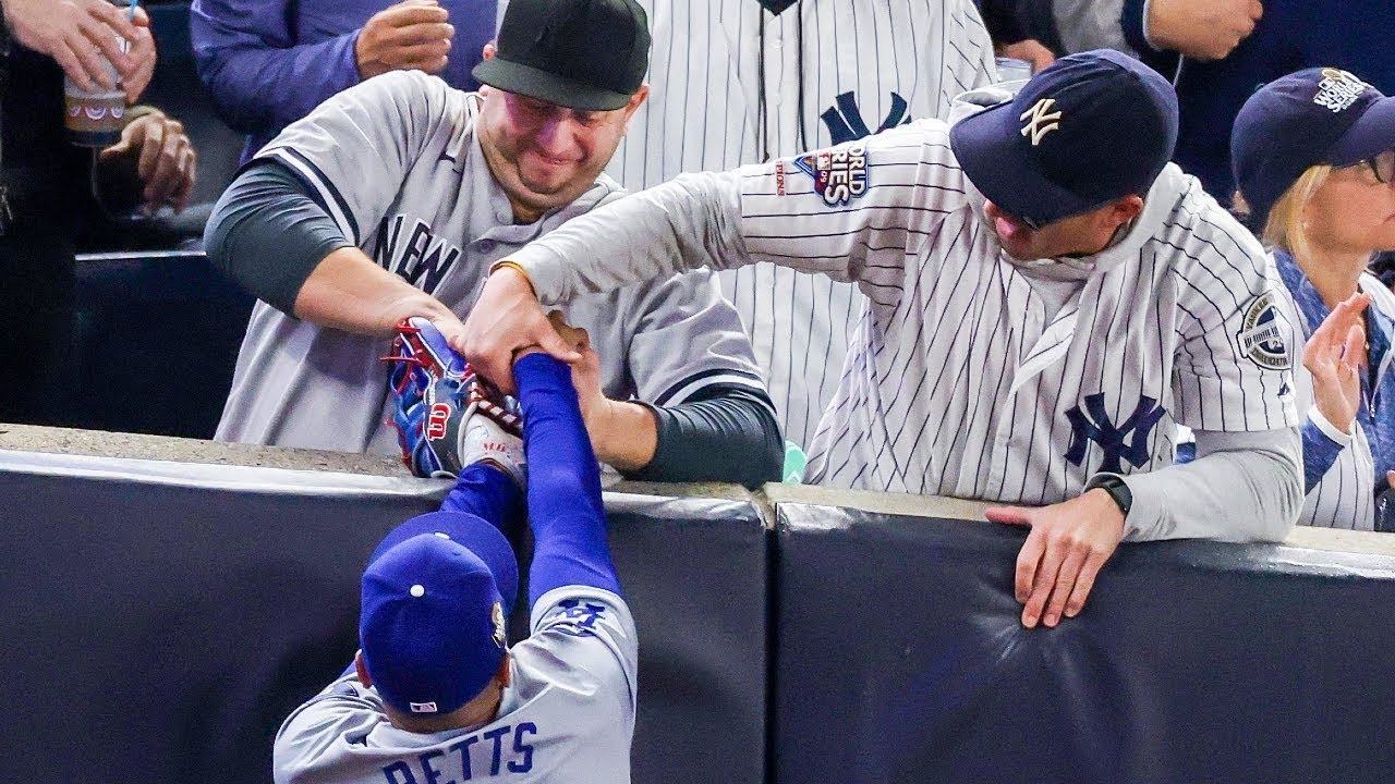 Yankees Fans Ejected for Grabbing Mookie Betts austin capobianco