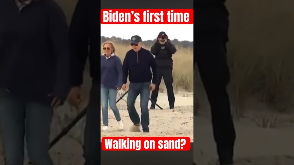 biden sand video