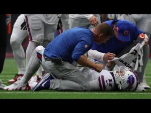 josh allen head injury video