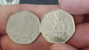 rare beatrix potter 50p coin