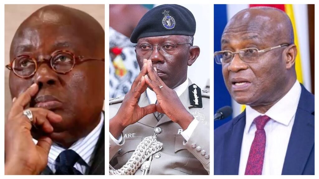 Leaked video of Kyei Mensah and IGP F!ght & Snub Nana Addo