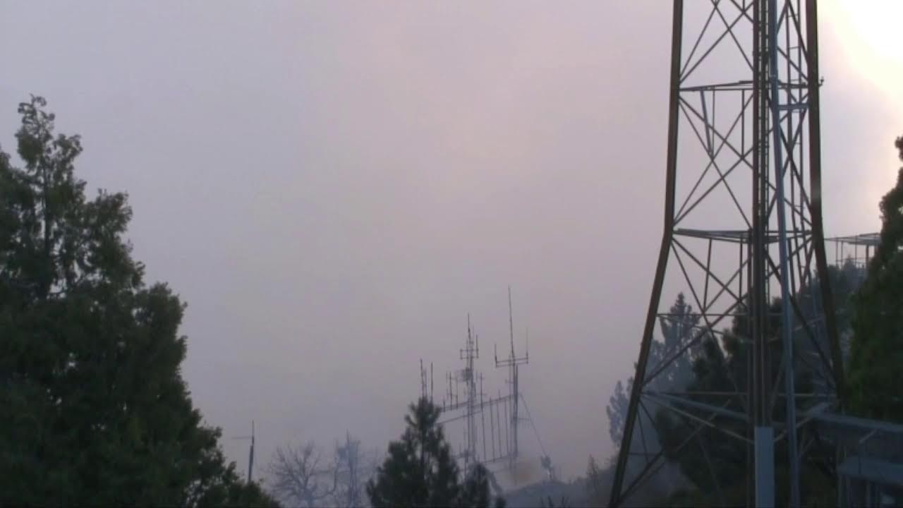 Mount Wilson Summit Fire California video