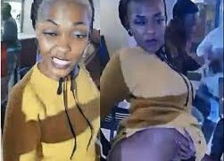 Mzansi Music Artist Nelly Mawaza Perfoming On Stage Without Panties