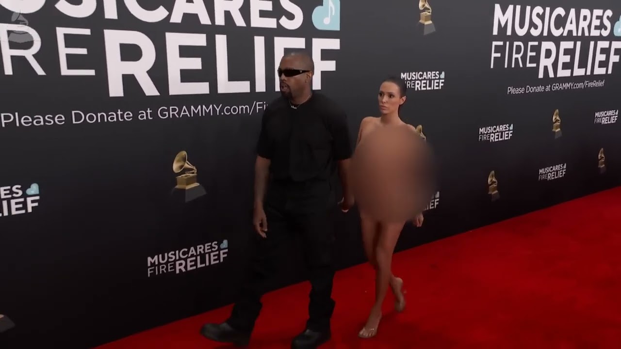 KANYE WEST and BIANCA CENSORI at 2025 GRAMMYs