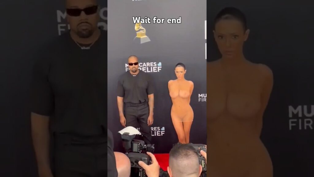 Kanye West came to the 2025 Grammys with his naked wife Bianca Censor