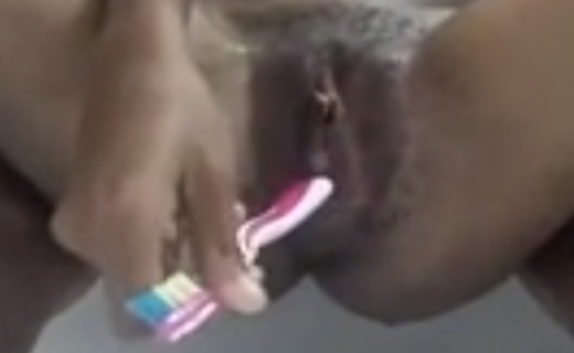 Naija Teen Masturbating In Shower With ToothBrush