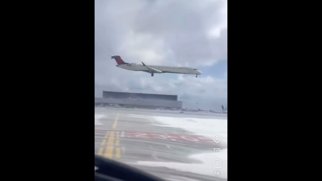 New Angle of Toronto Delta Airlines Plane Crash