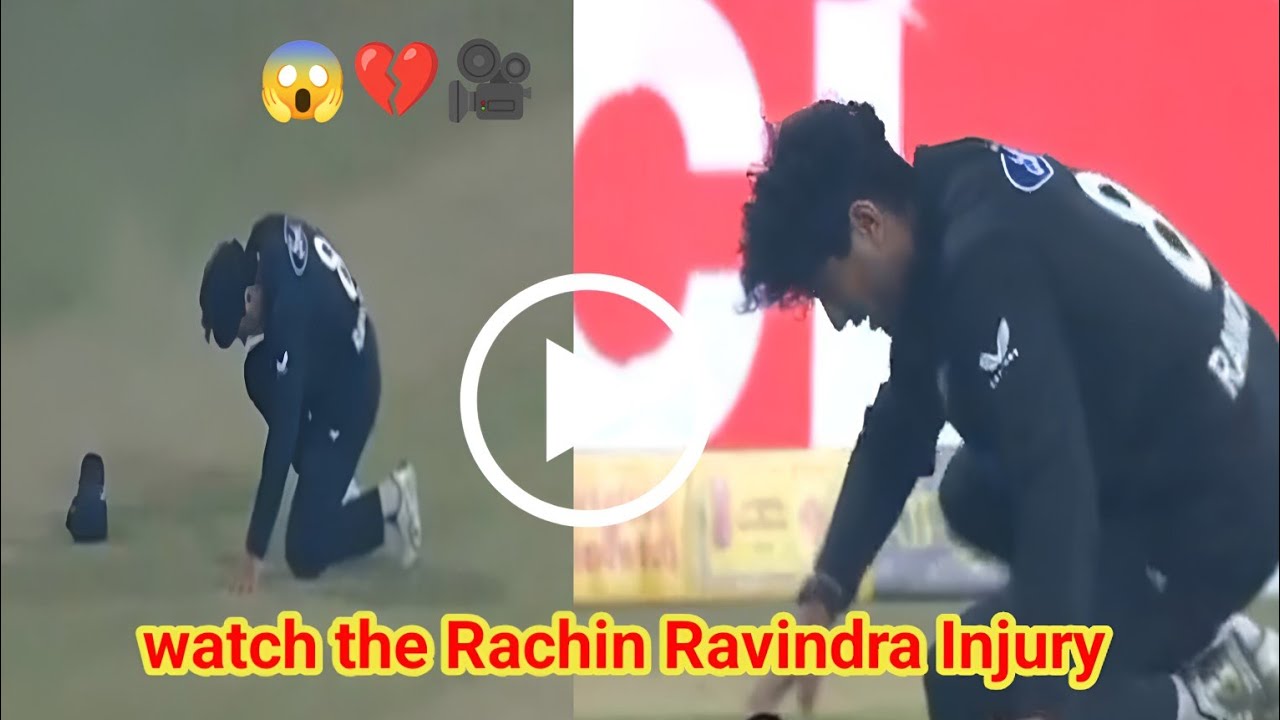 Rachin ravindra injury full video