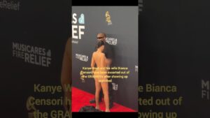 Watch Bianca censori grammys outfit video