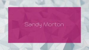 sandy morton singer song