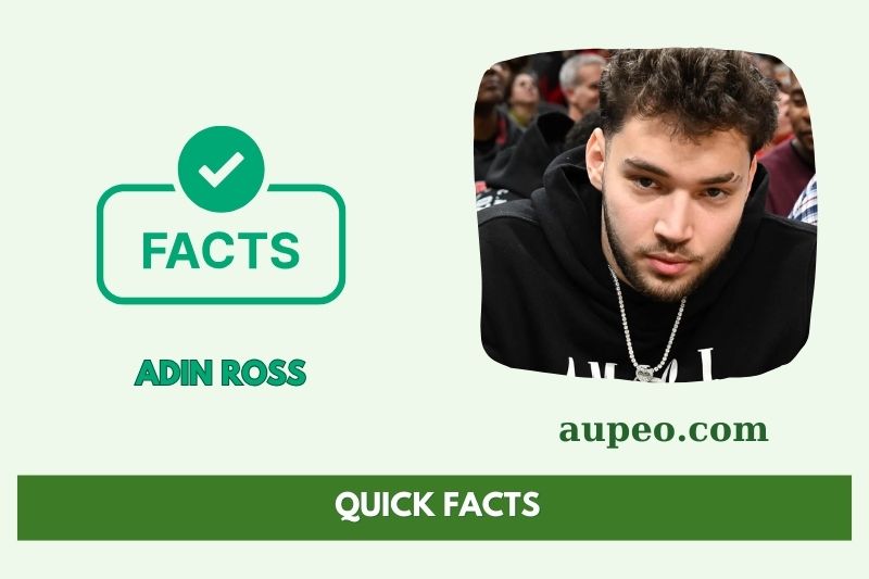 The rapid facts of Adin Ross