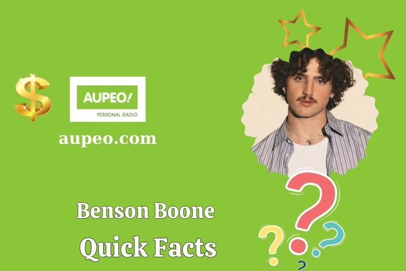 Benson Boone Fast Facts