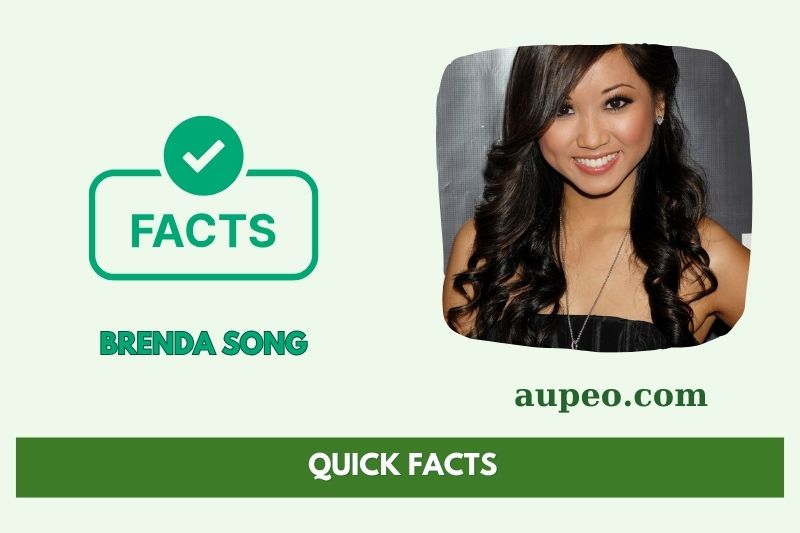 Brenda Song Fast Facts