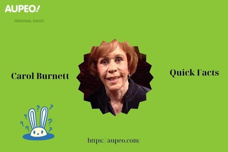 Carol Burnett Fast Facts