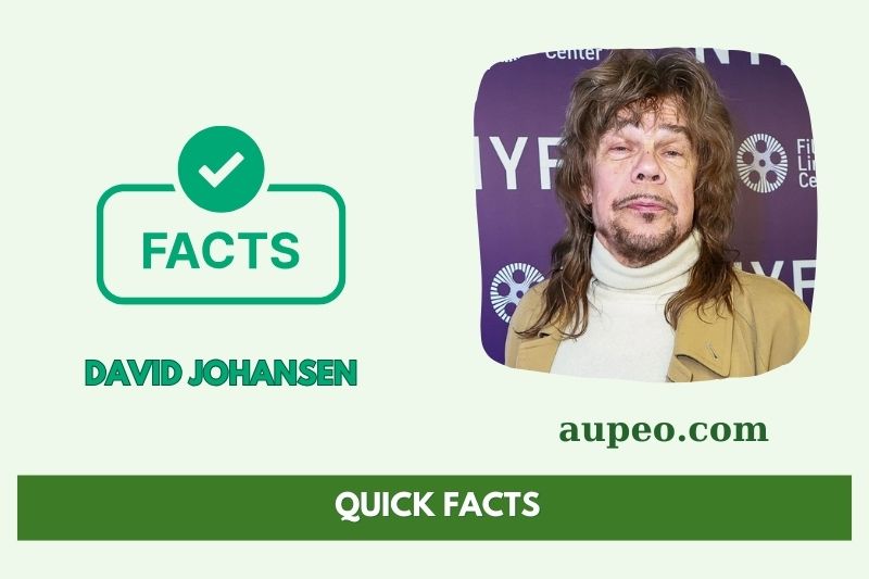 Quick facts of David Johansen