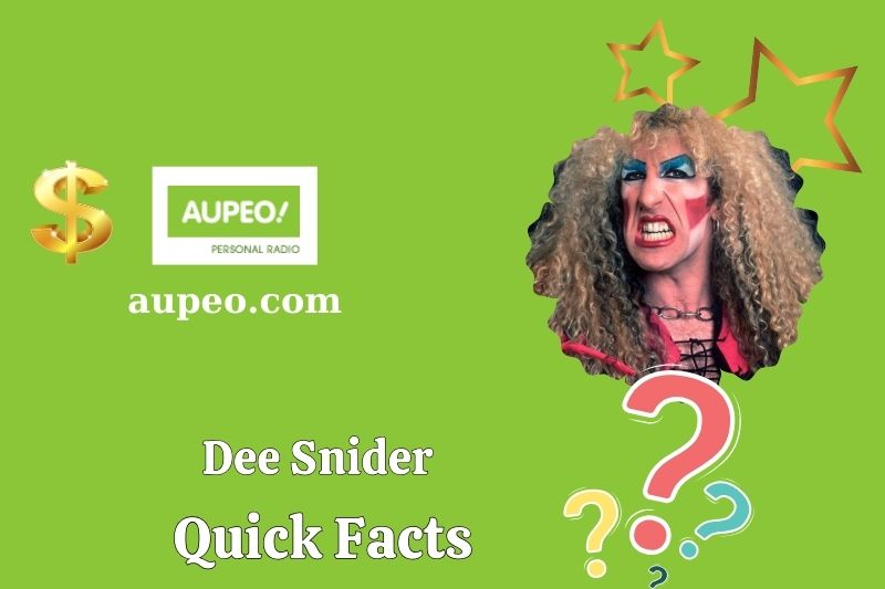 Dee Snider Fast Facts