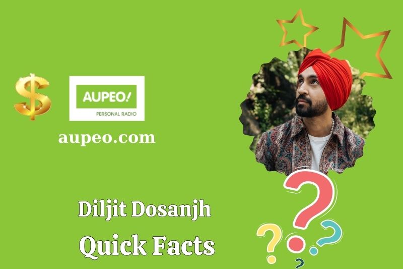 Diljit dosanjh quick facts