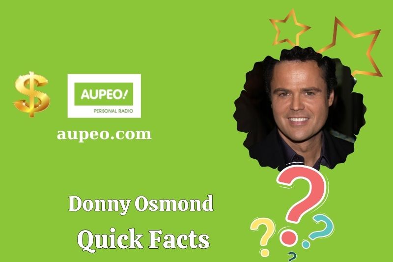 Donnie Osmond's rapid facts