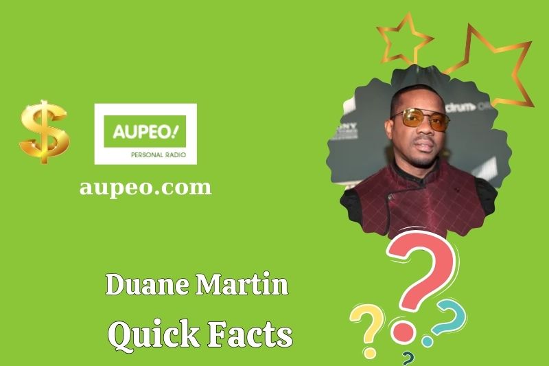 Duane Martin Fast Facts