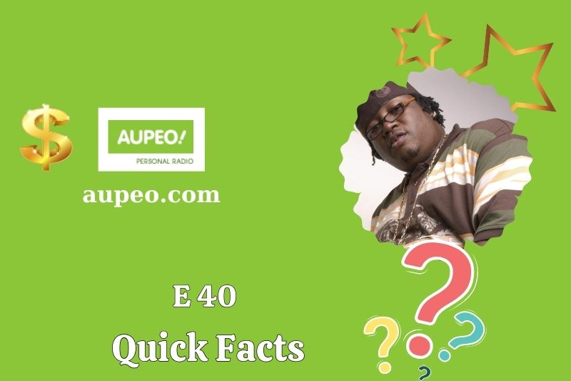 E 40 fastest fact