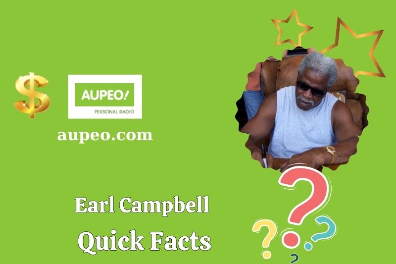 Earl Campbell Fast Facts