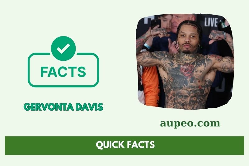 Gervonta Davis's quick facts