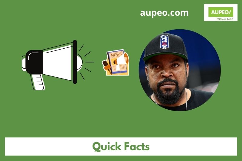 Ice Cube Fast Facts