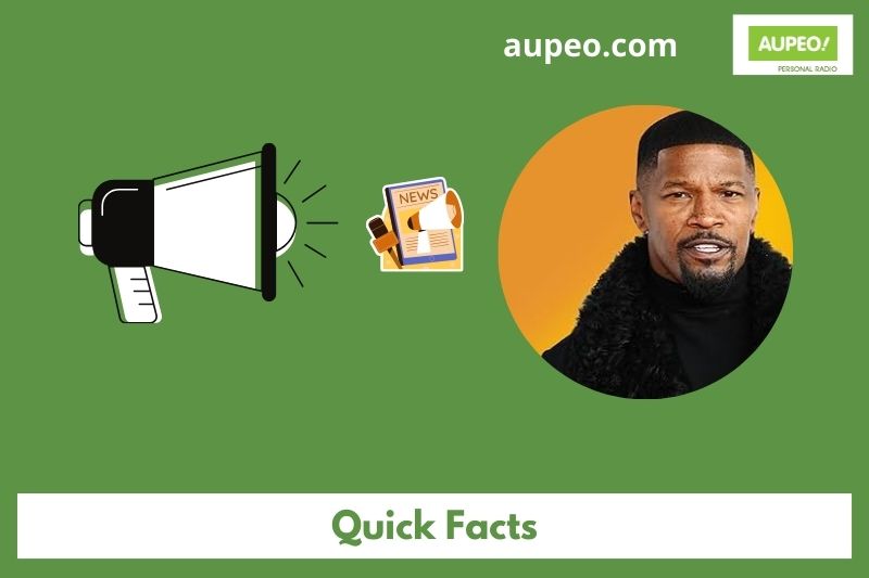 The fastest facts of Jamie Fox