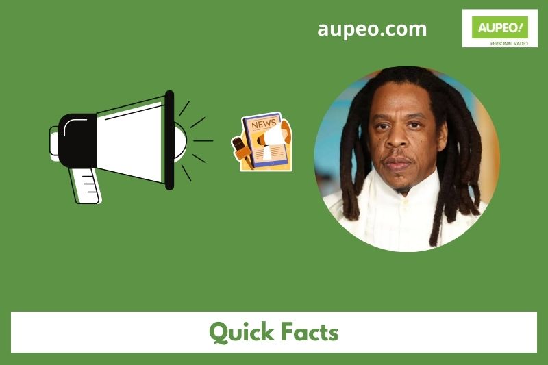 Jay Z Quick Facts