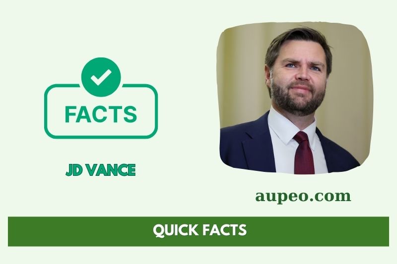 JD Vance Quick Facts