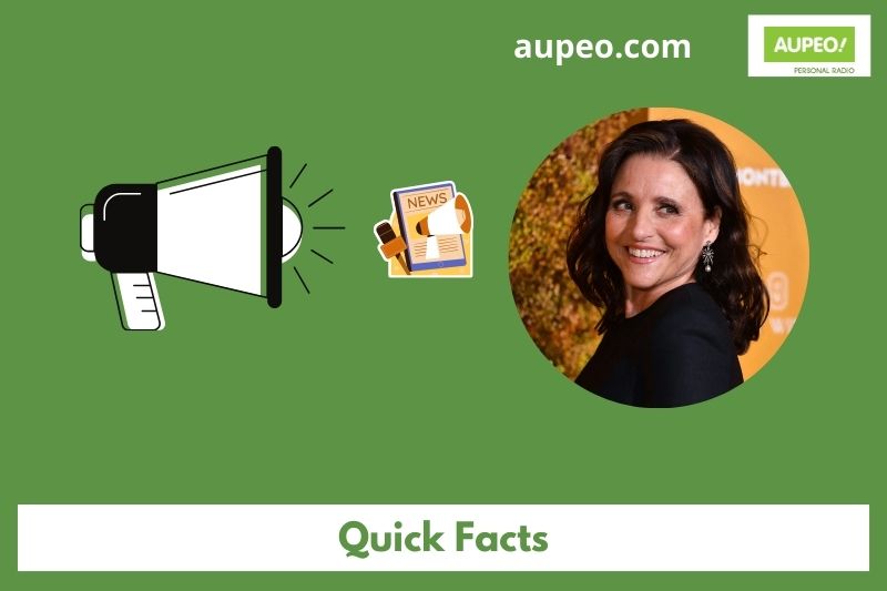 Julia Louis Dreyfus Quick Facts