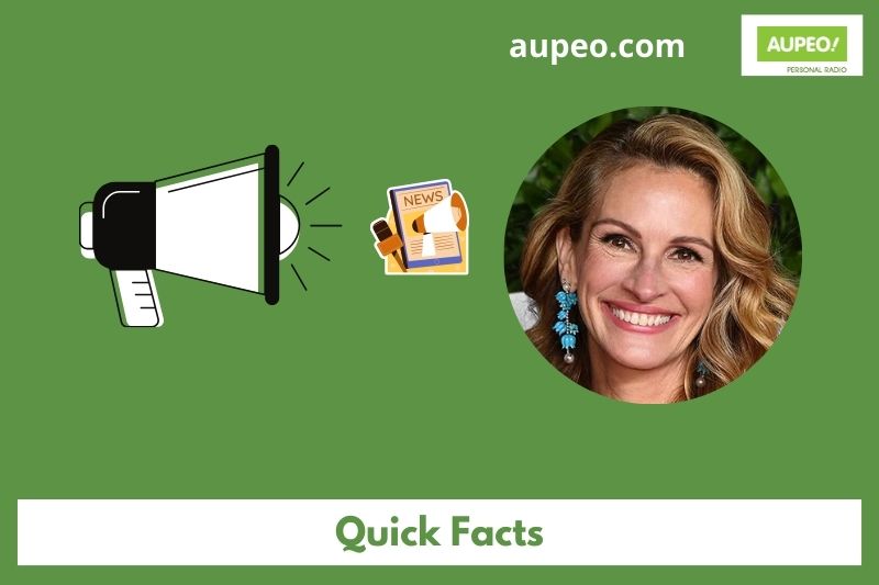 Julia Roberts Quick Facts