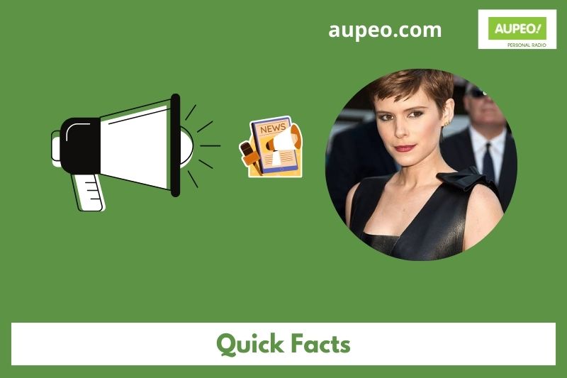 Kate Mara Quick Facts