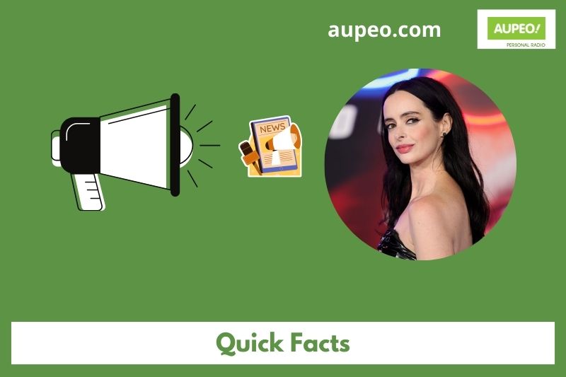 Krysten ritter quick facts