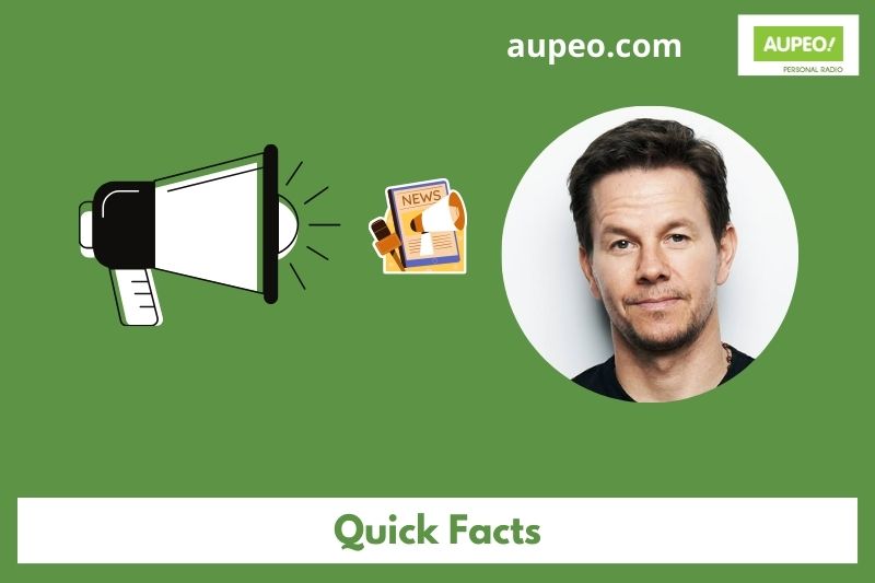 Mark Wallberg's quick facts