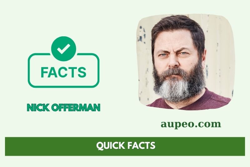 Nick Offerman's quick facts