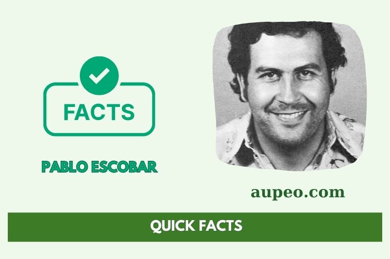 Pablo Escobar Rapid Facts