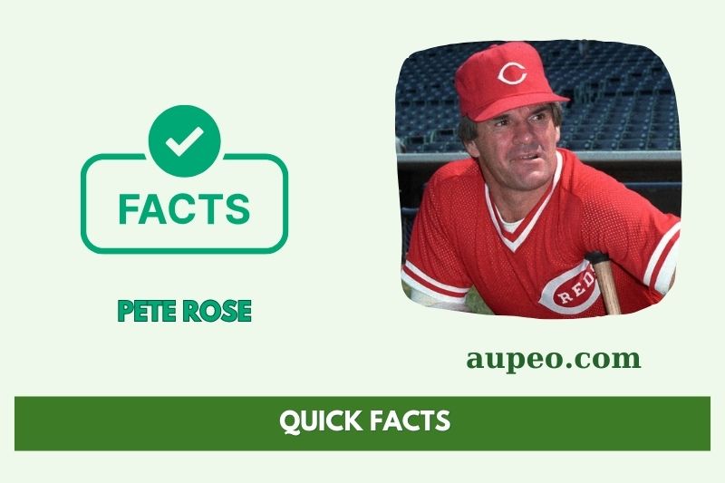 The fastest facts of Pete Rose