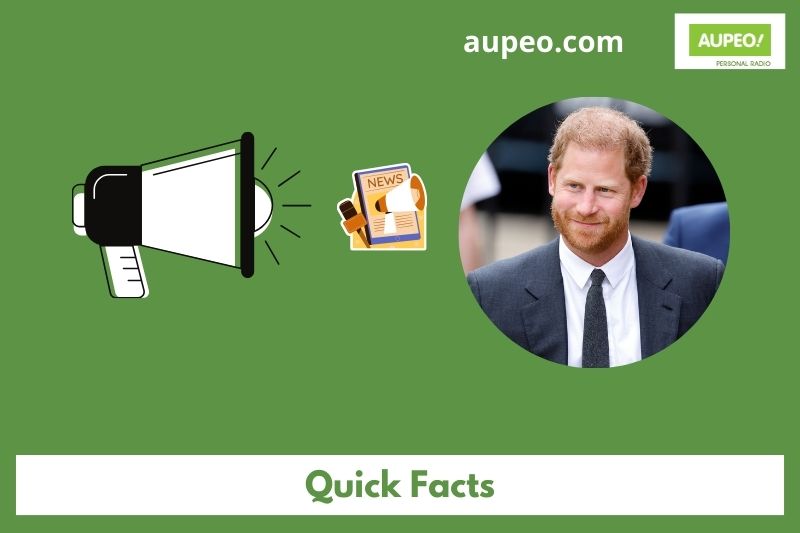 Prince Harry Fast Facts