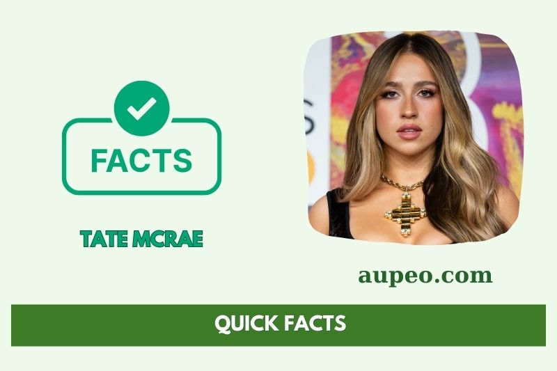 Tate McRae Quick Facts