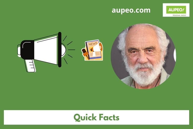 The fastest facts of Tommy Chong