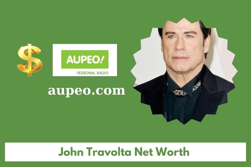 How much is John Travolta's net value in 2025