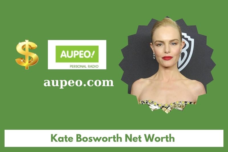 What is the net value of Kate Bosworth in 2025