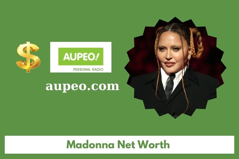 What is the net value of Madonna in 2025