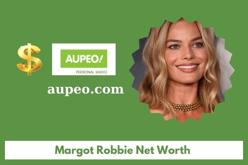 What is the net value of Margot Robbie in 2025