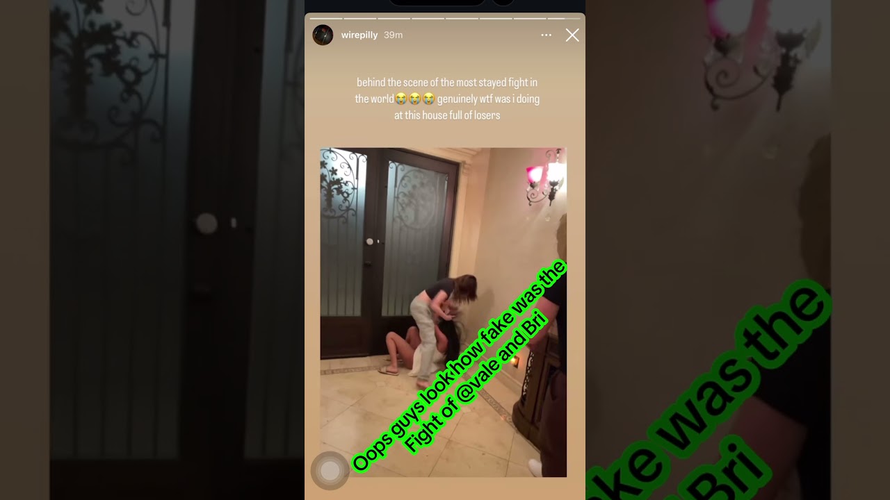 bri olsen and vale leaked video from tiktok tea clout chaser ig story