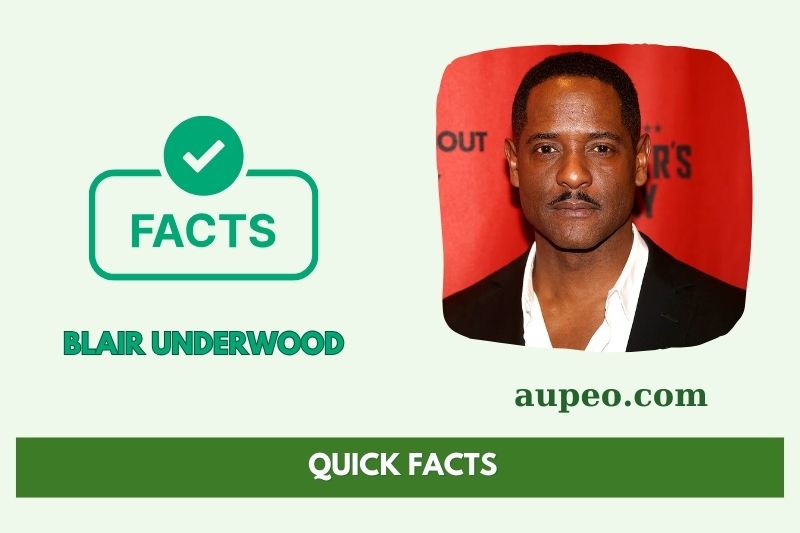 Blair Underwood Fast Facts