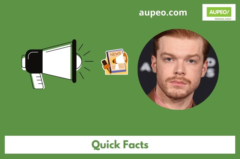 Cameron Monaghan's quick facts