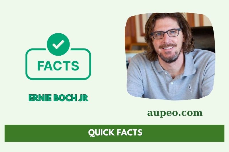 Ernie Boch Junior Quick Facts