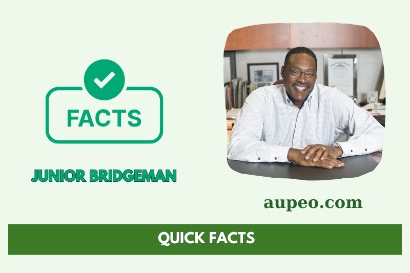 Junior Bridgeman's quick facts